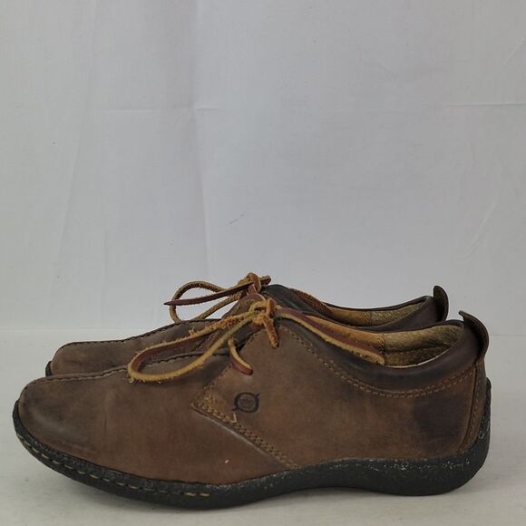 Born Sahara Brown Nubuck Leather Women's Shoes - Picture 6 of 16